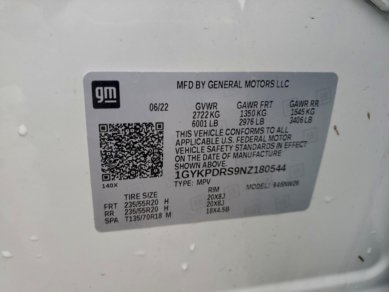 2022 CADILLAC XT6
