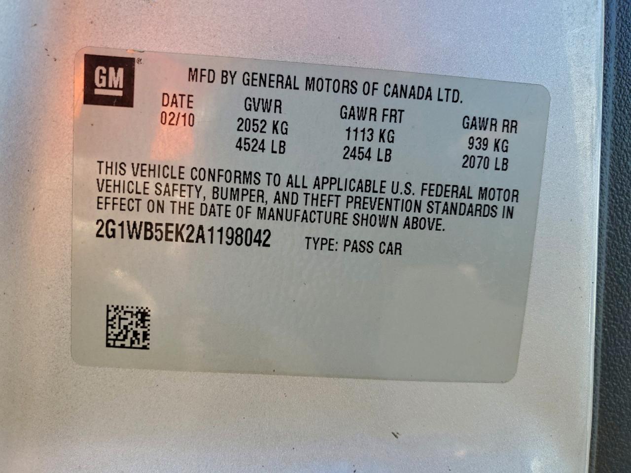2010 CHEVROLET IMPALA