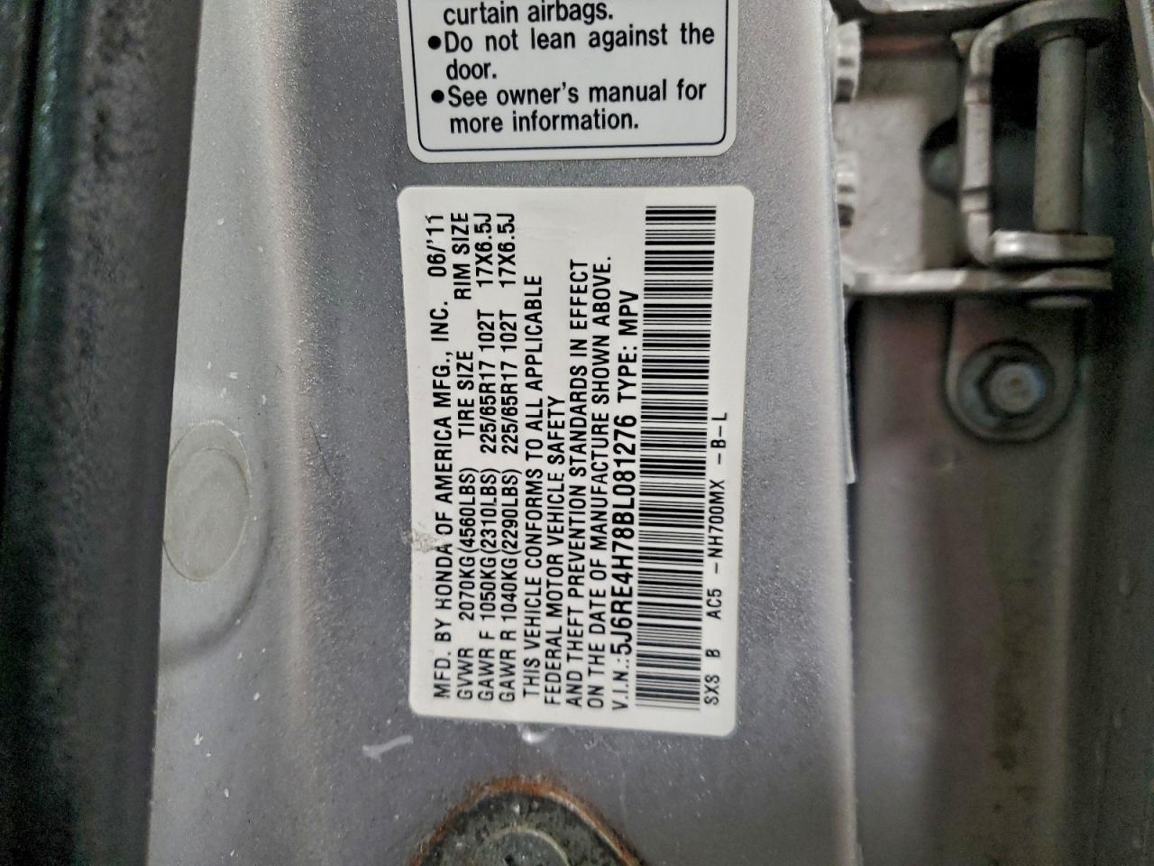 2011 HONDA CR-V