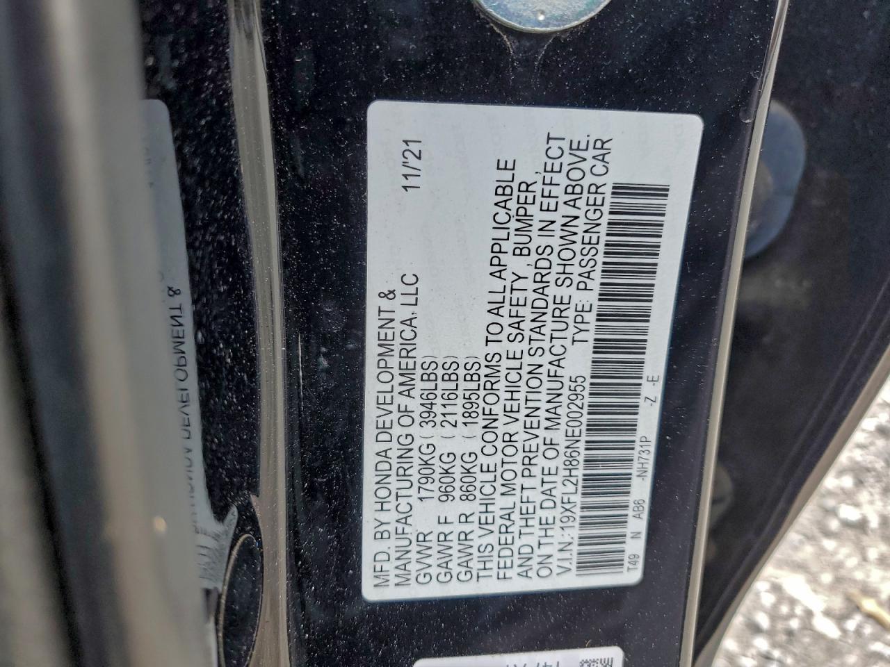 2022 HONDA CIVIC
