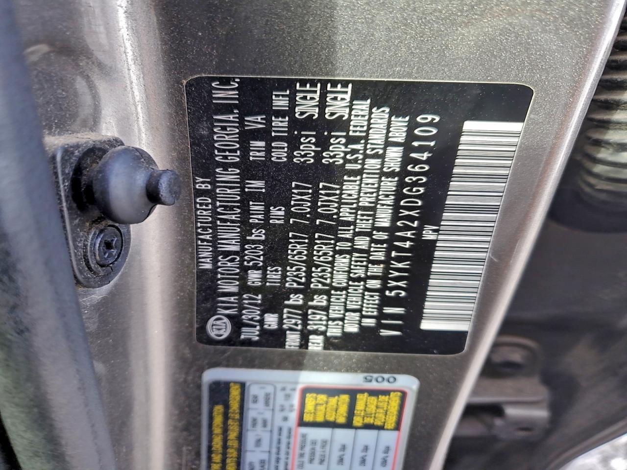 2013 KIA SORENTO