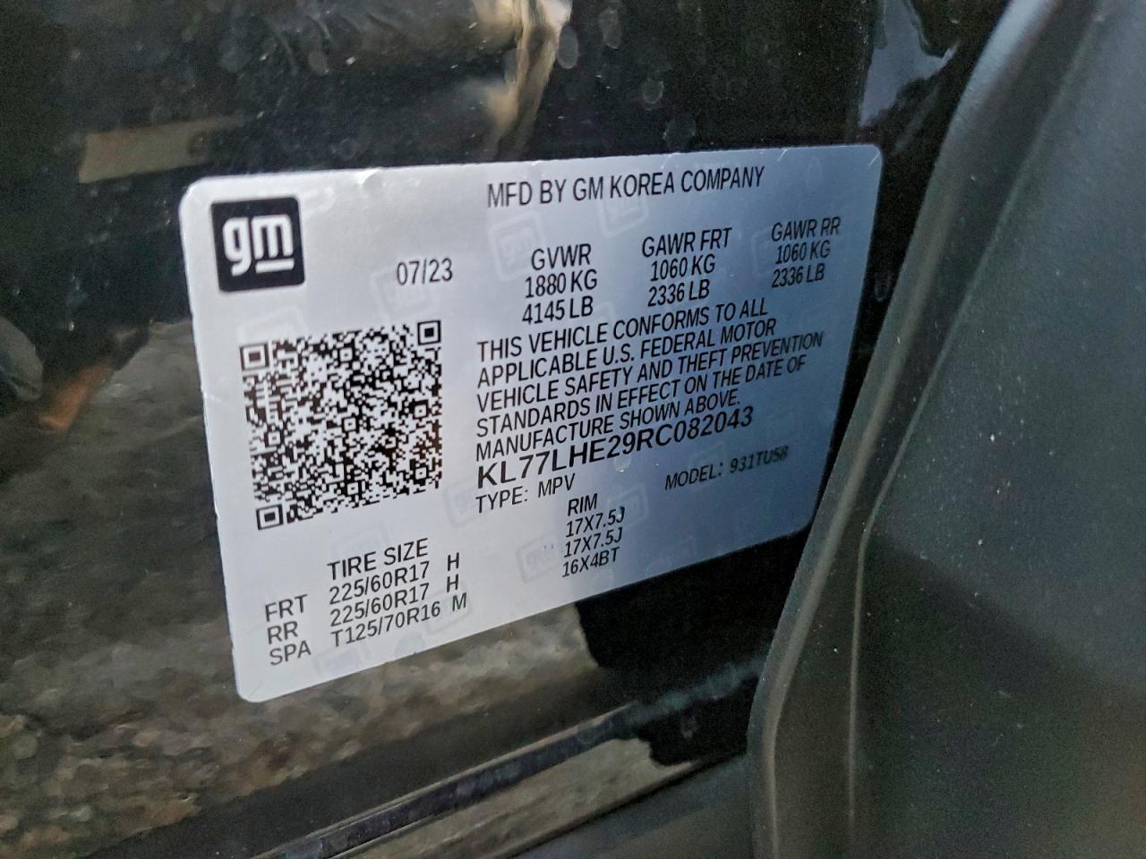 2024 CHEVROLET TRAX