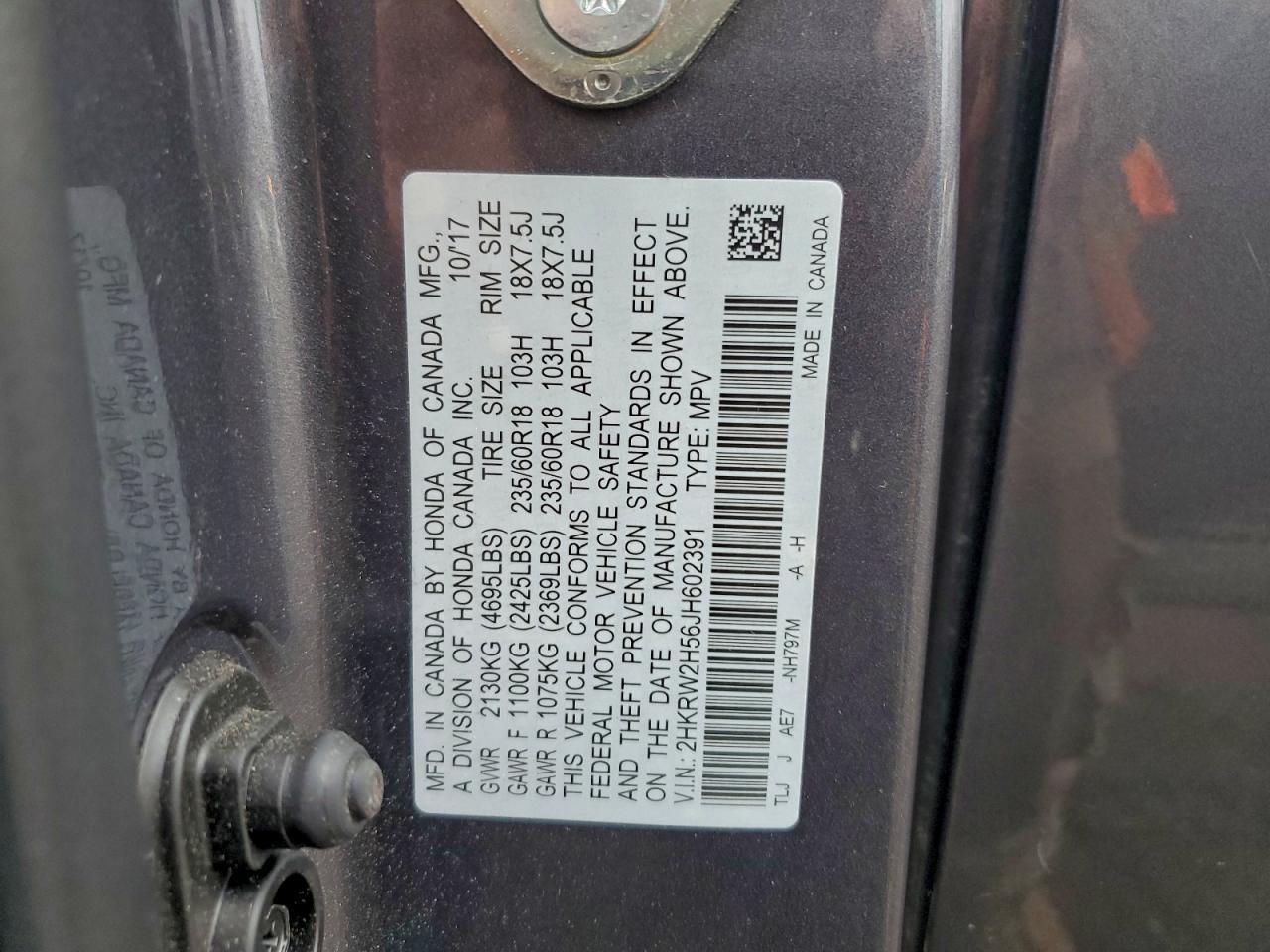2018 HONDA CR-V