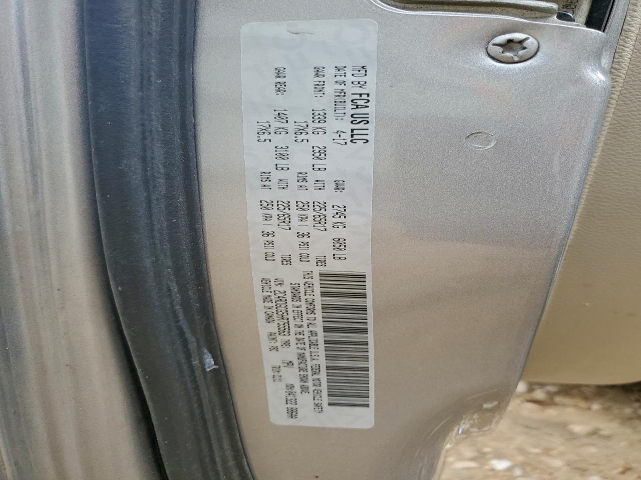 2017 DODGE GRAND CARAVAN