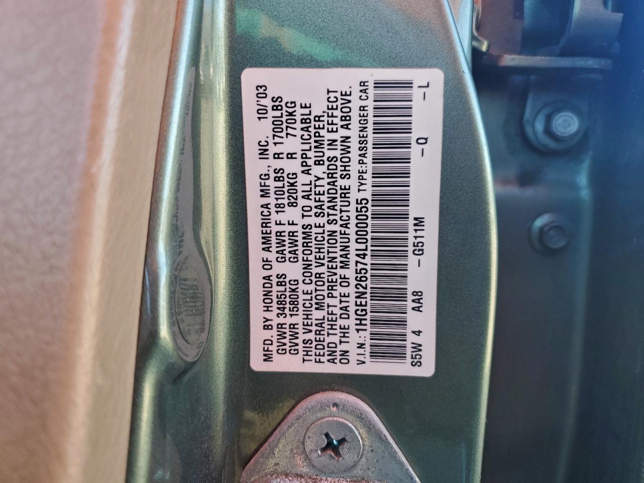 2004 HONDA CIVIC