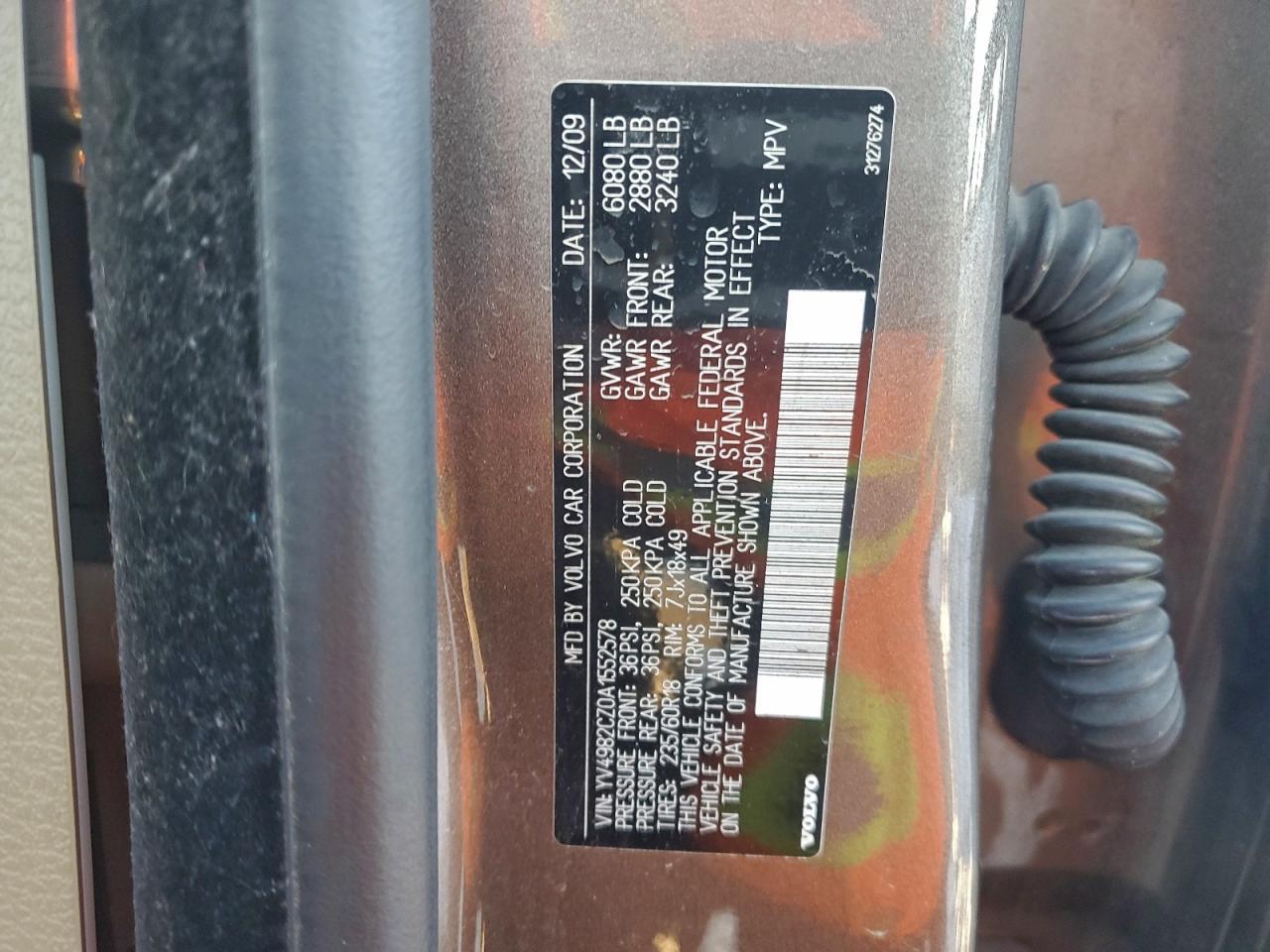 2010 VOLVO XC90
