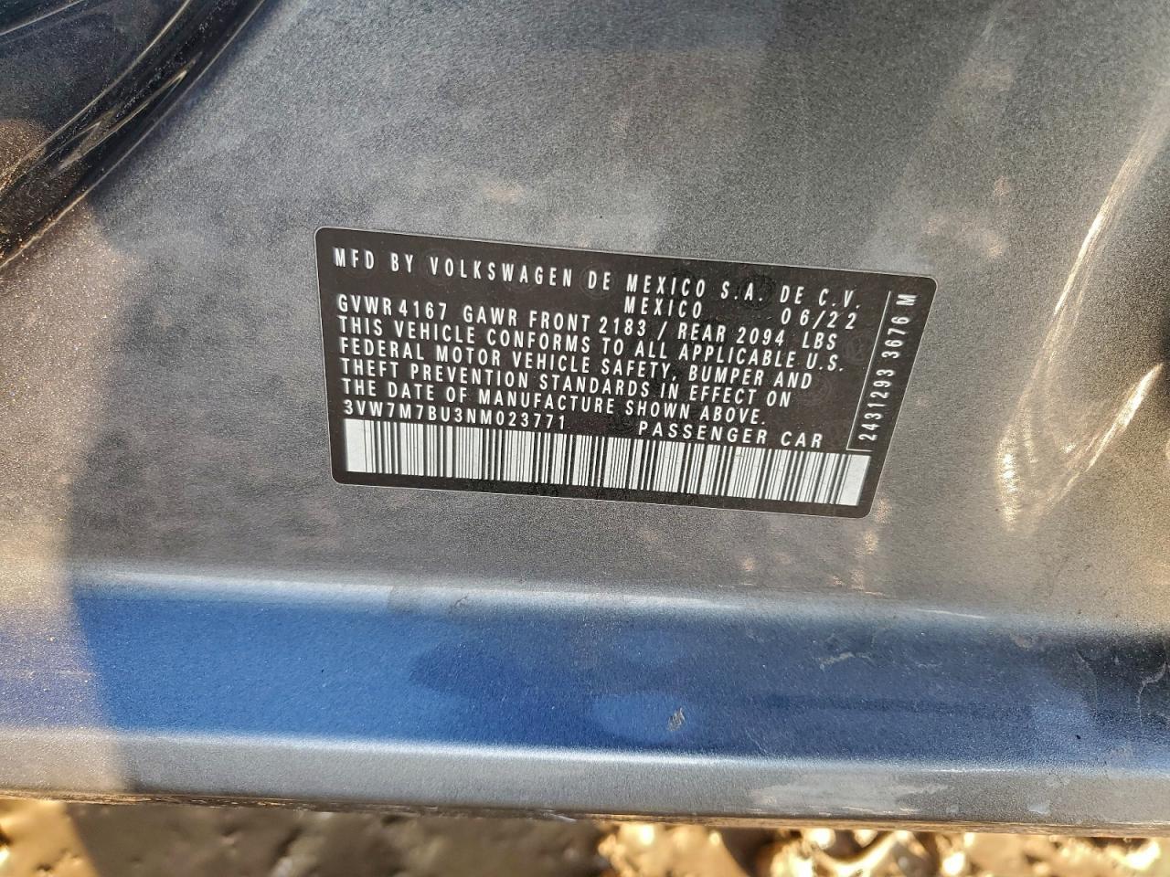 2022 VOLKSWAGEN JETTA