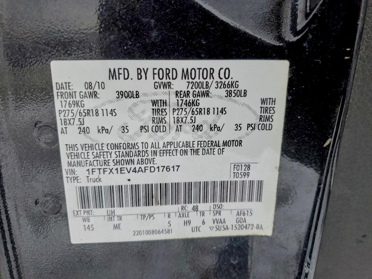 2010 FORD F-150