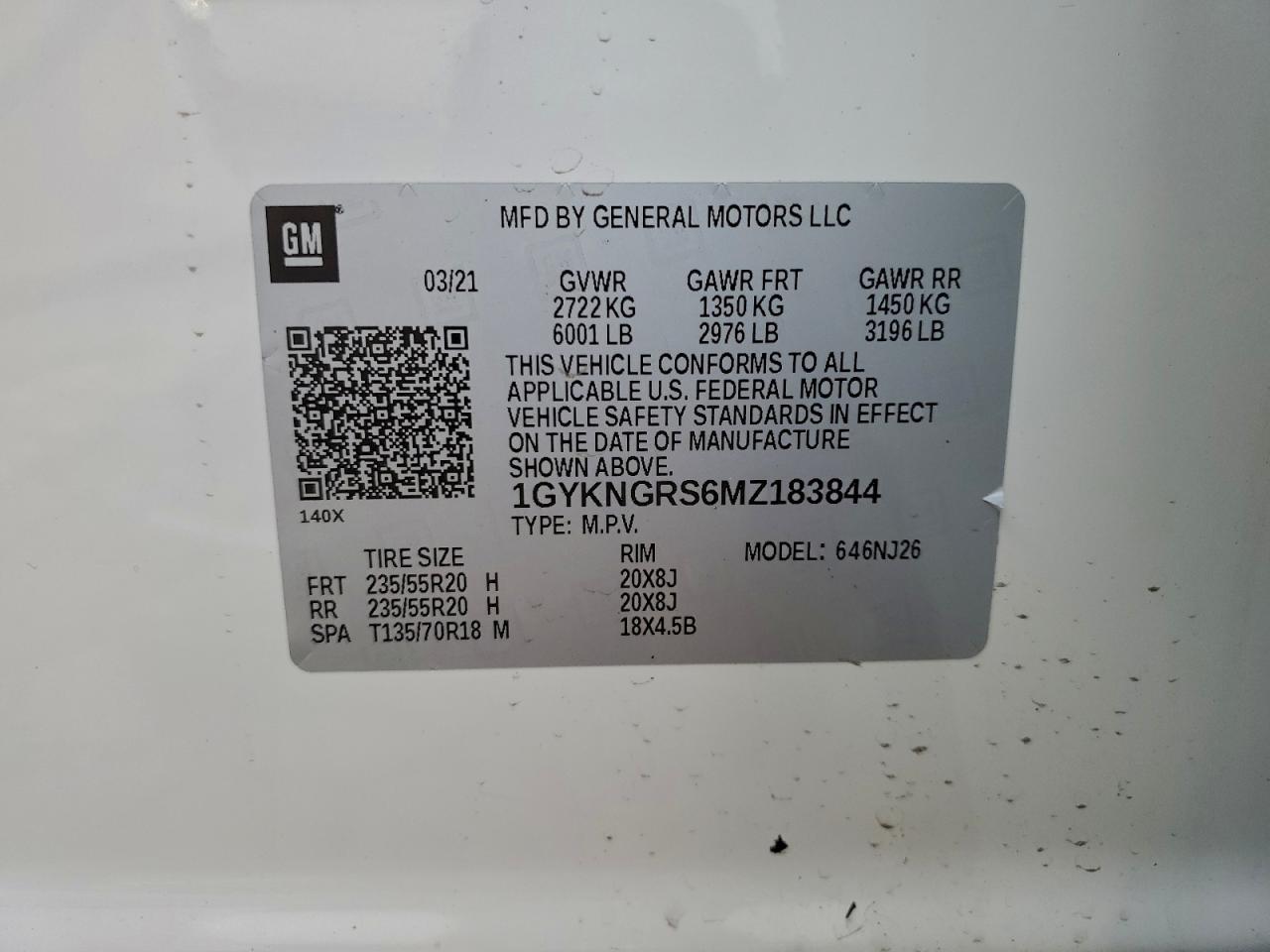 2021 CADILLAC XT5