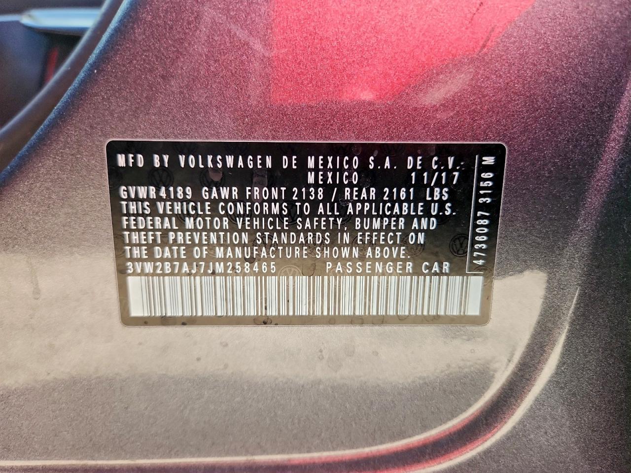 2018 VOLKSWAGEN JETTA