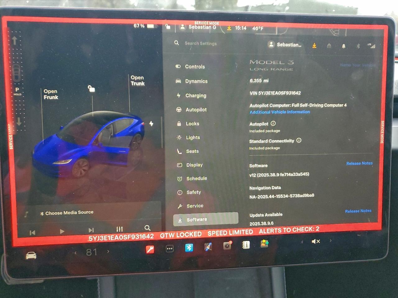 2025 TESLA MODEL 3
