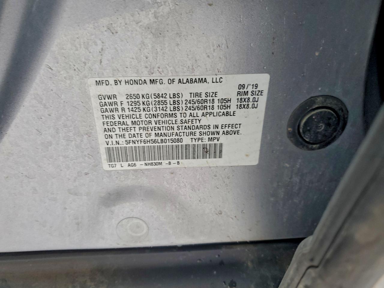 2020 HONDA PILOT