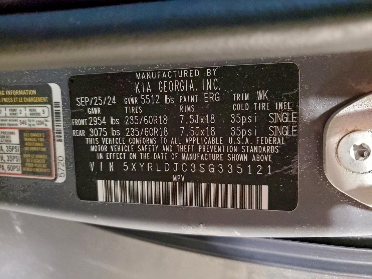 2025 KIA SORENTO