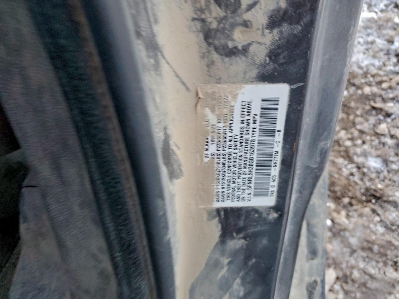 2016 HONDA ODYSSEY