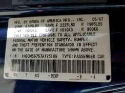 2007 HONDA ACCORD