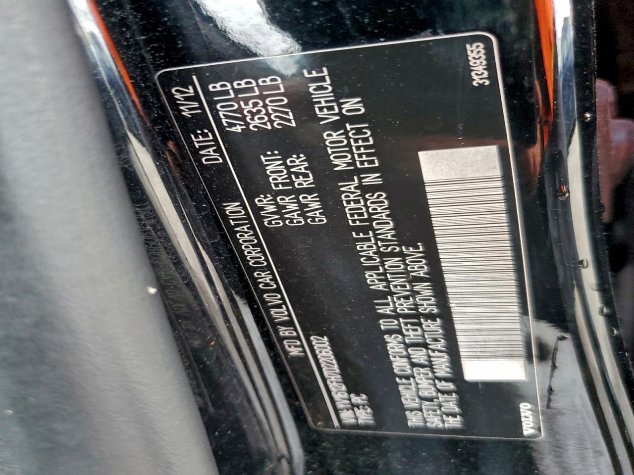 2013 VOLVO S60
