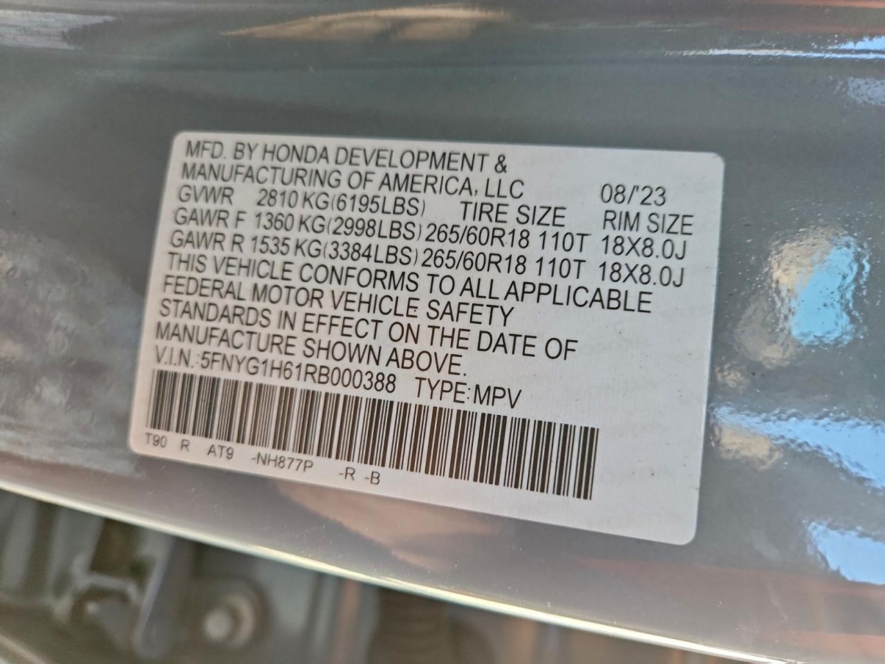 2024 HONDA PILOT