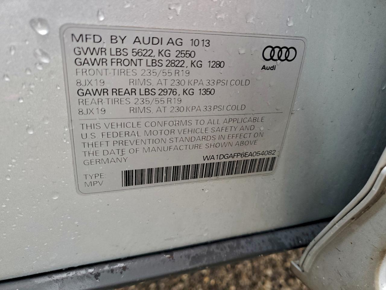 2014 AUDI Q5