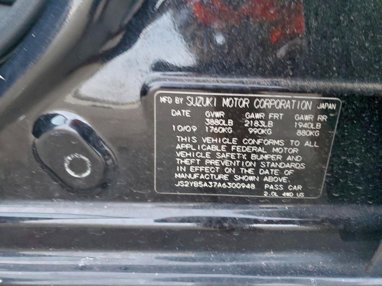 2010 SUZUKI SX4