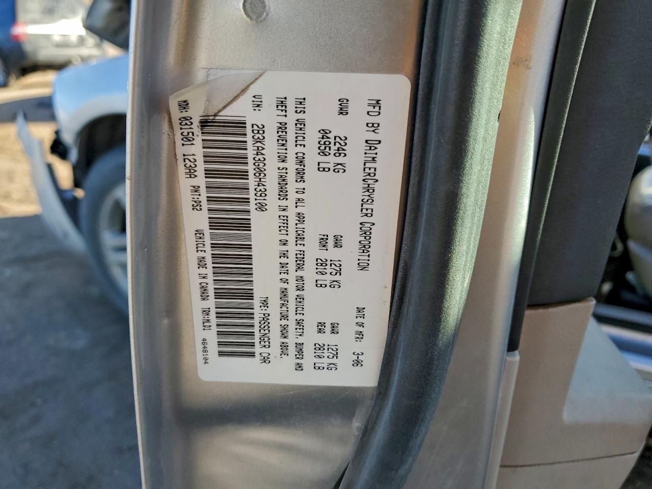 2006 DODGE CHARGER