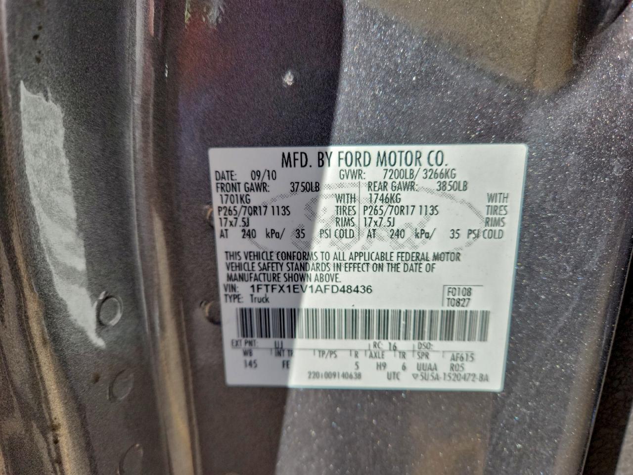 2010 FORD F-150