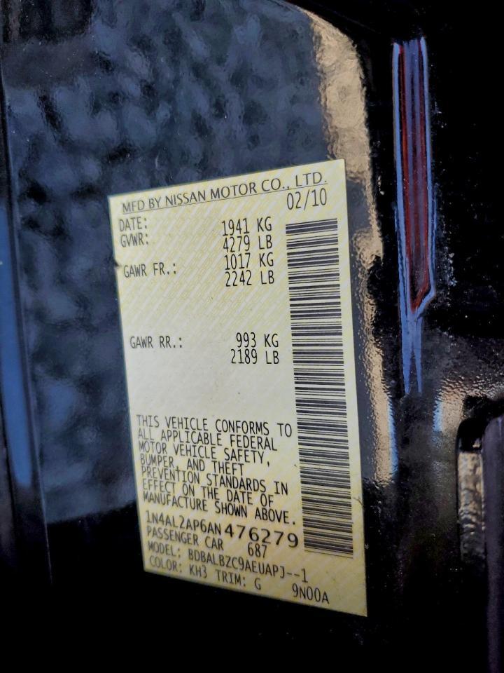 2010 NISSAN ALTIMA
