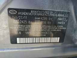 2012 HYUNDAI SONATA