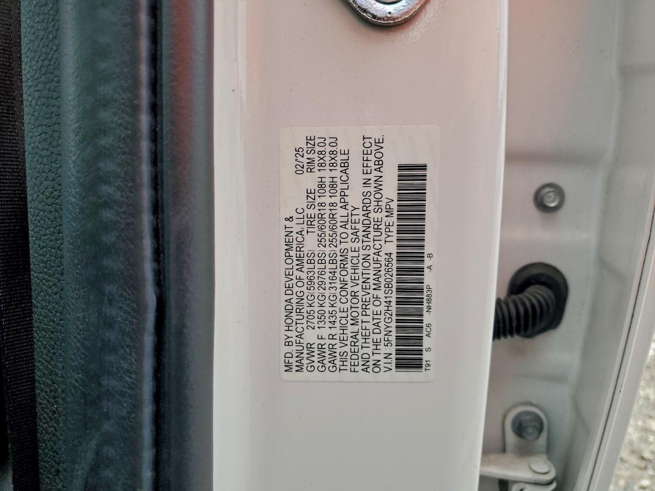 2025 HONDA PILOT
