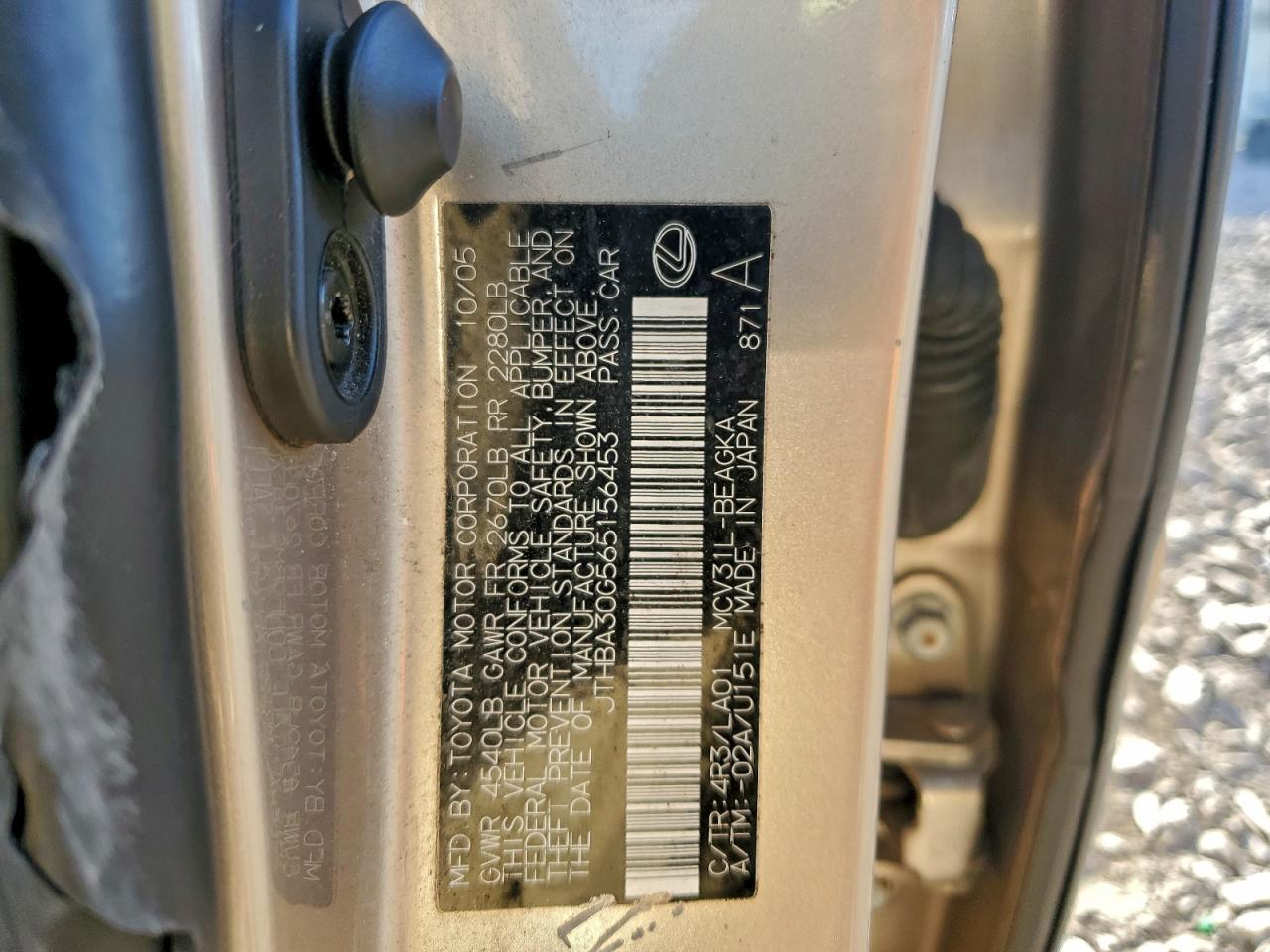 2006 LEXUS ES 330