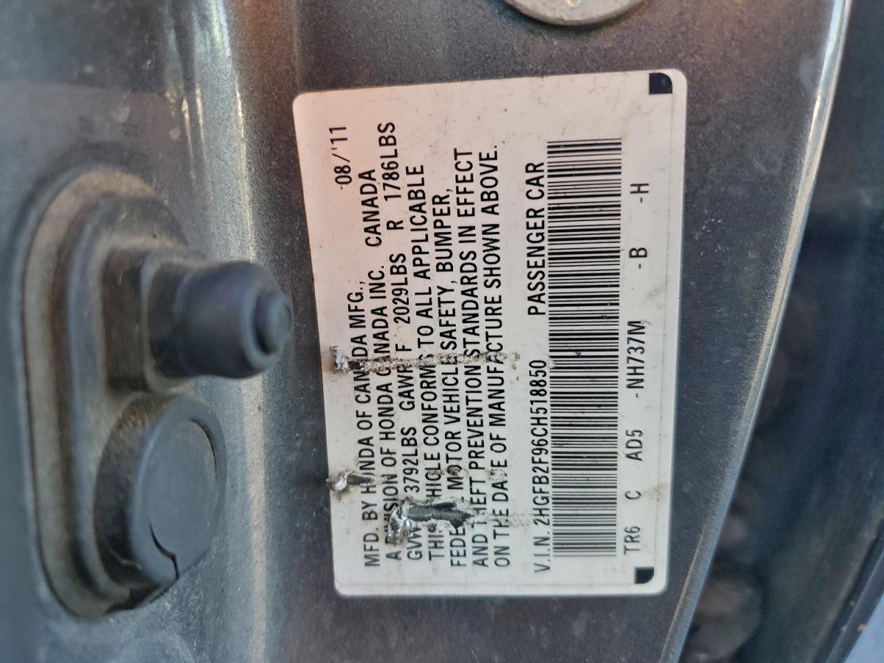 2012 HONDA CIVIC