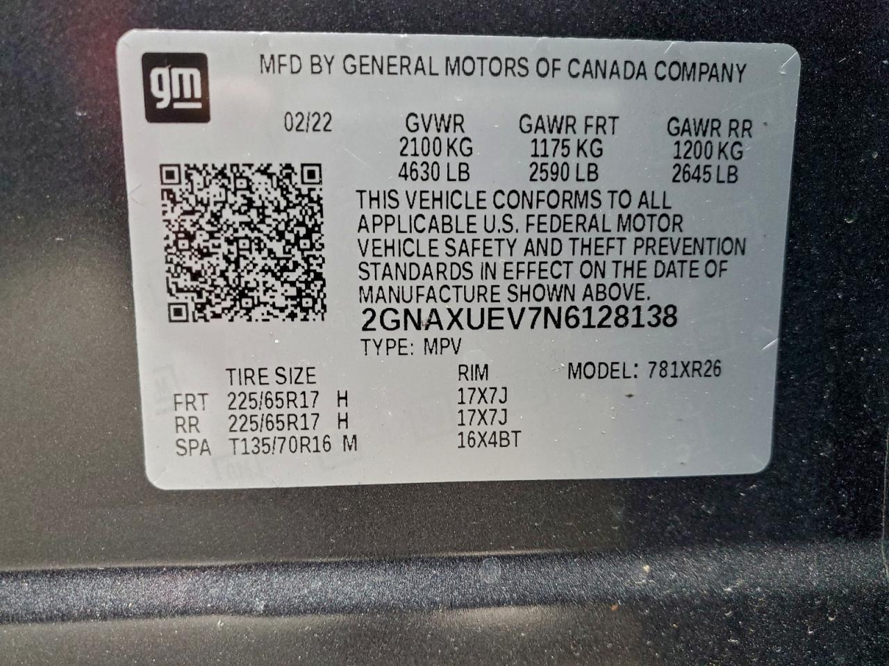 2022 CHEVROLET EQUINOX