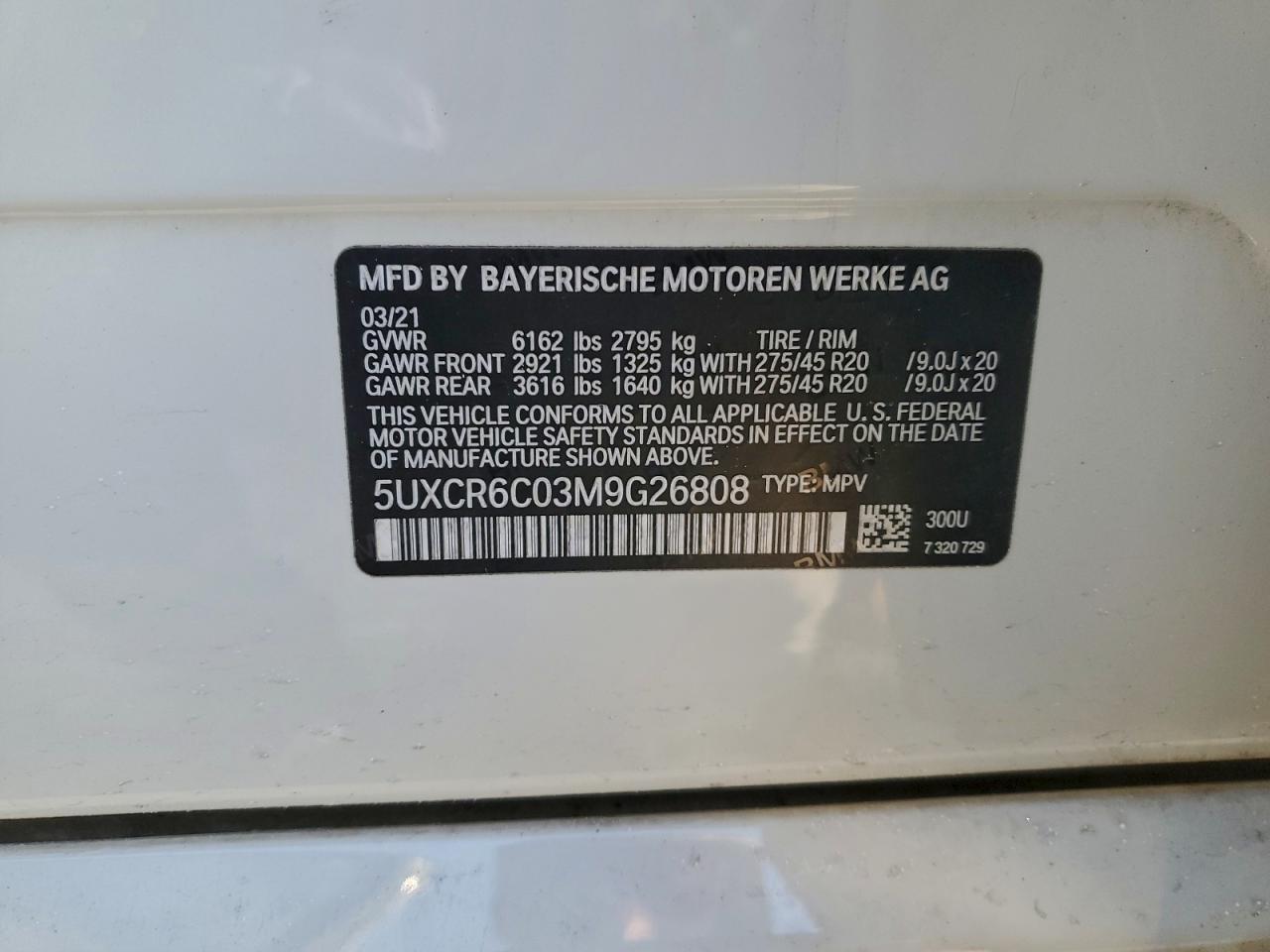2021 BMW X5