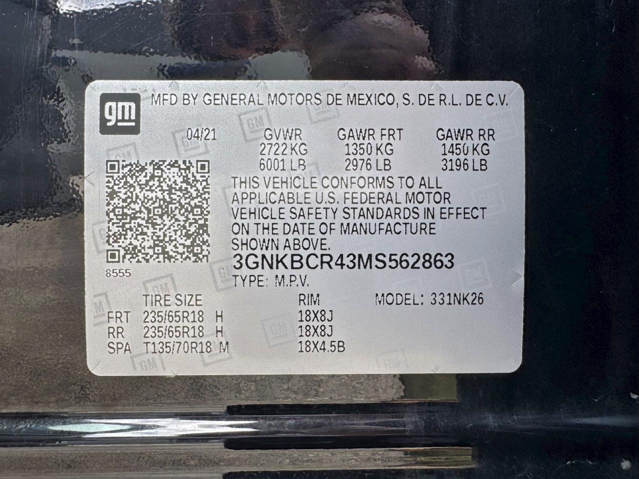 2021 CHEVROLET BLAZER