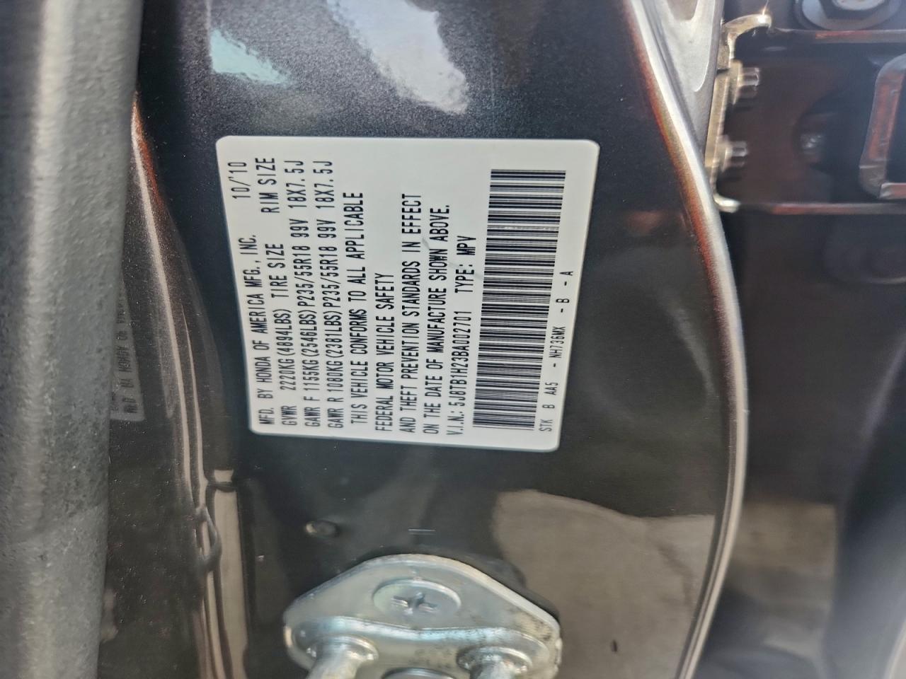 2011 ACURA RDX