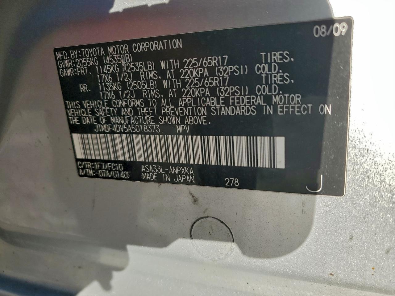 2010 TOYOTA RAV4