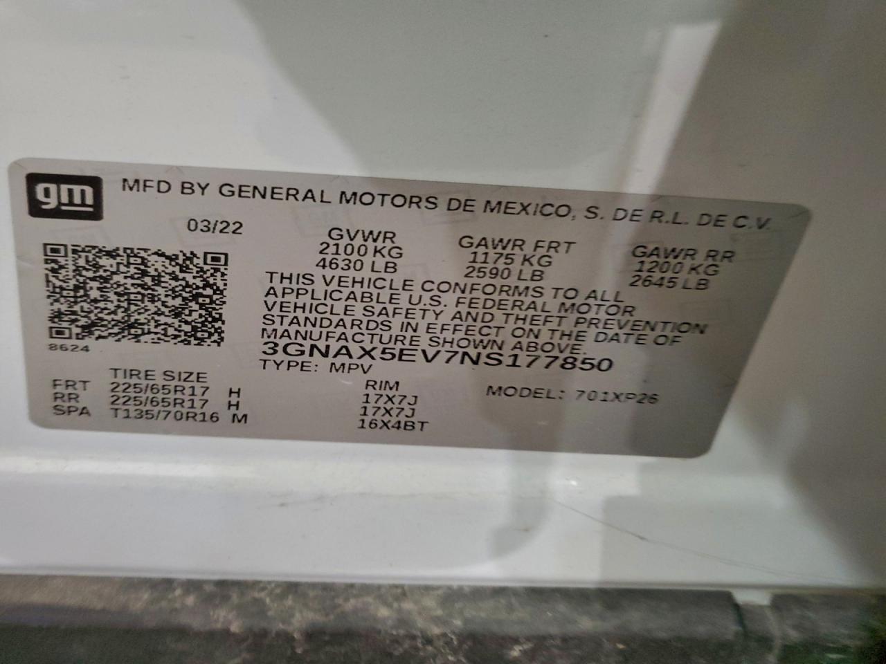 2022 CHEVROLET EQUINOX