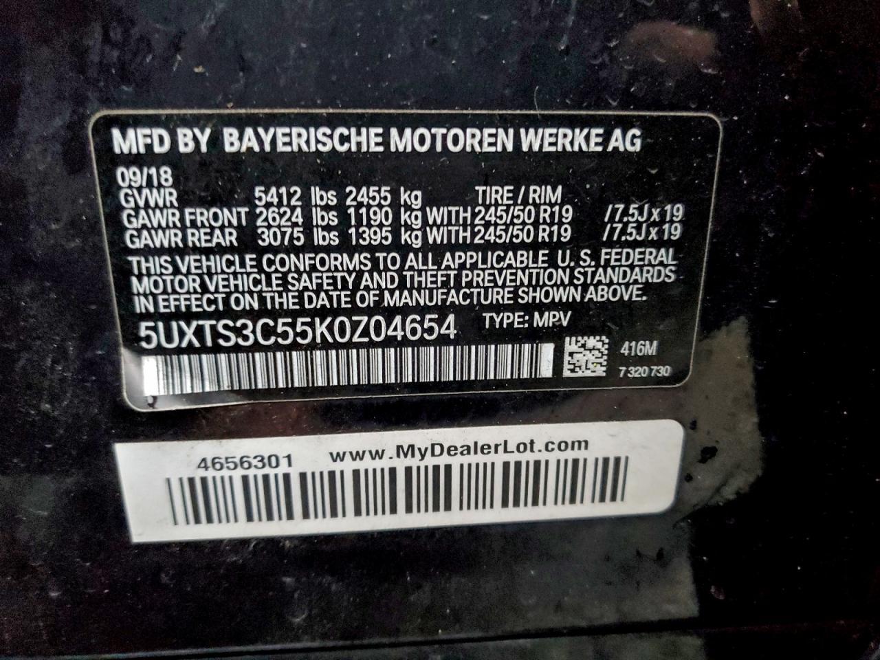 2019 BMW X3