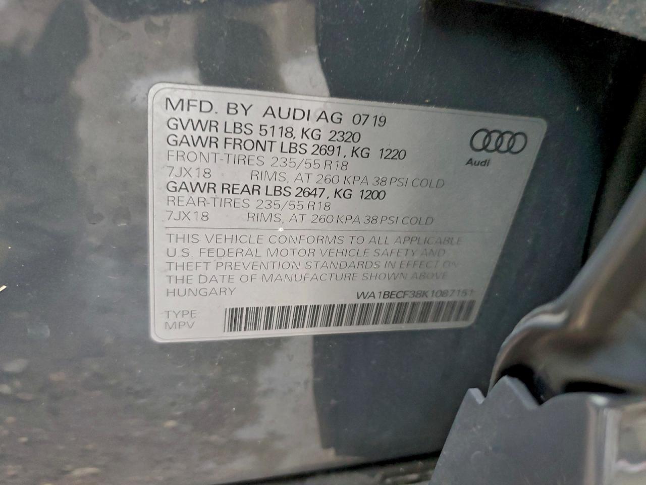 2019 AUDI Q3