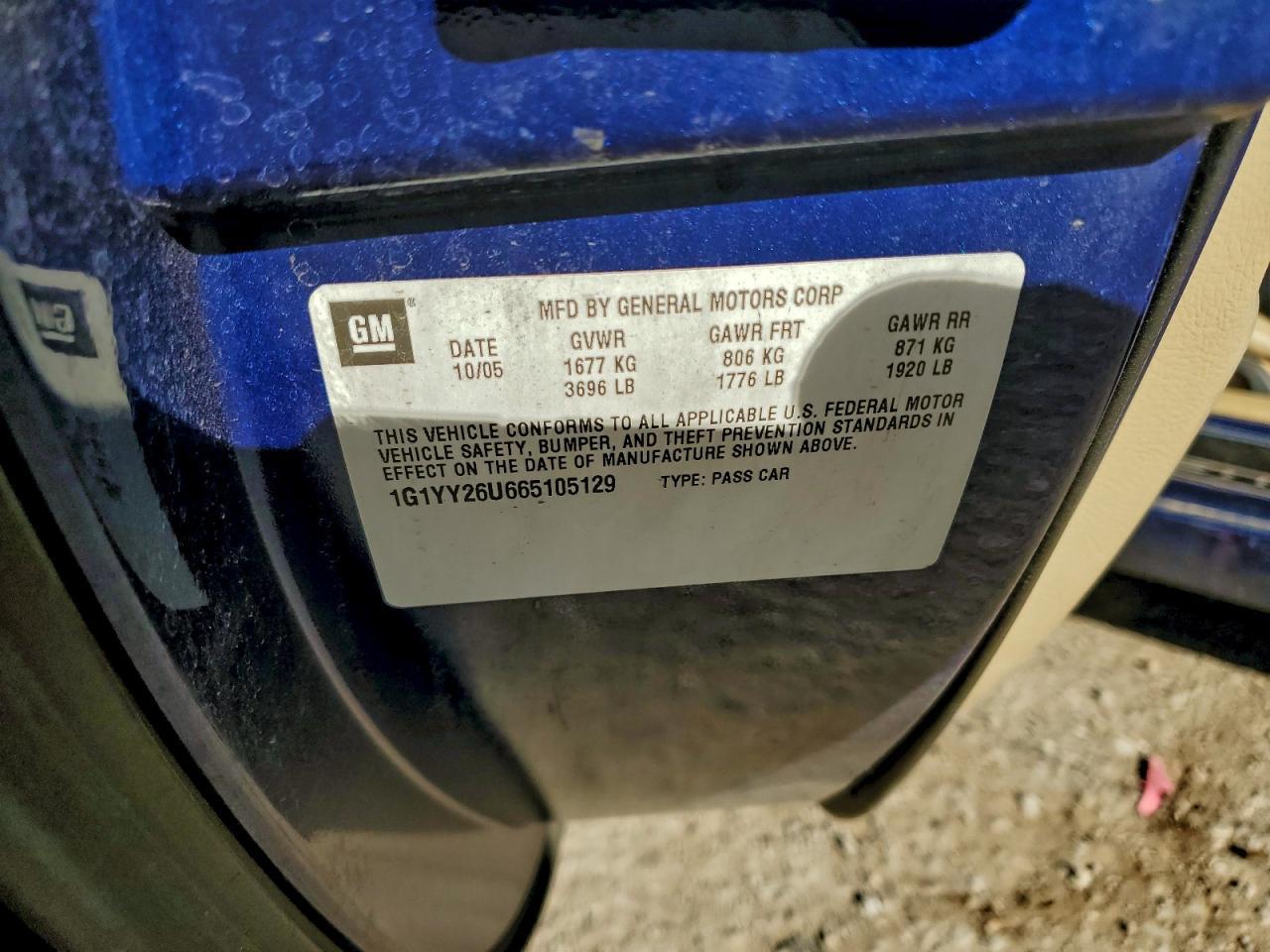 2006 CHEVROLET CORVETTE