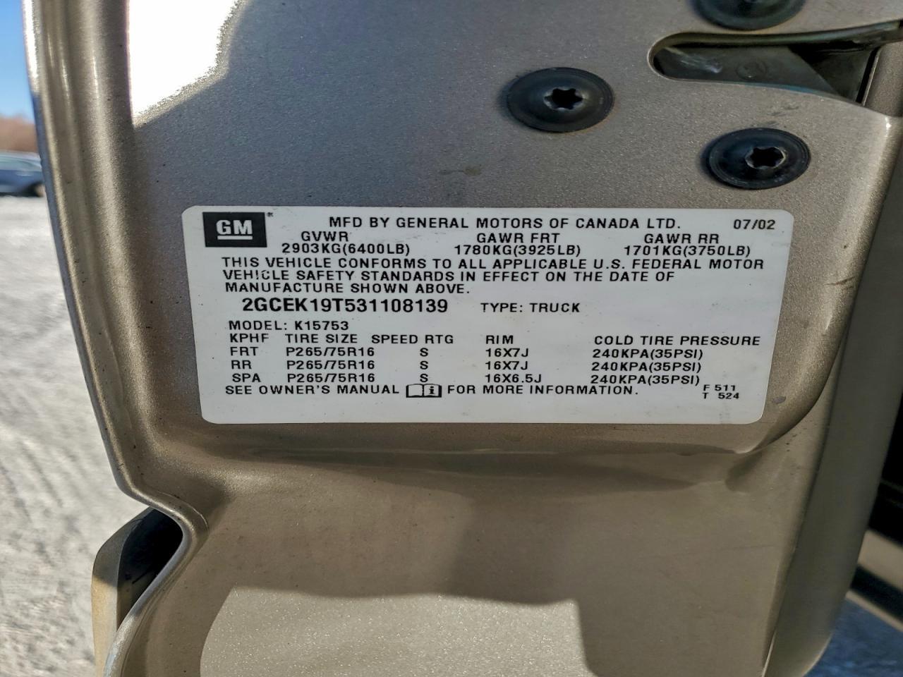 2003 CHEVROLET Silverado