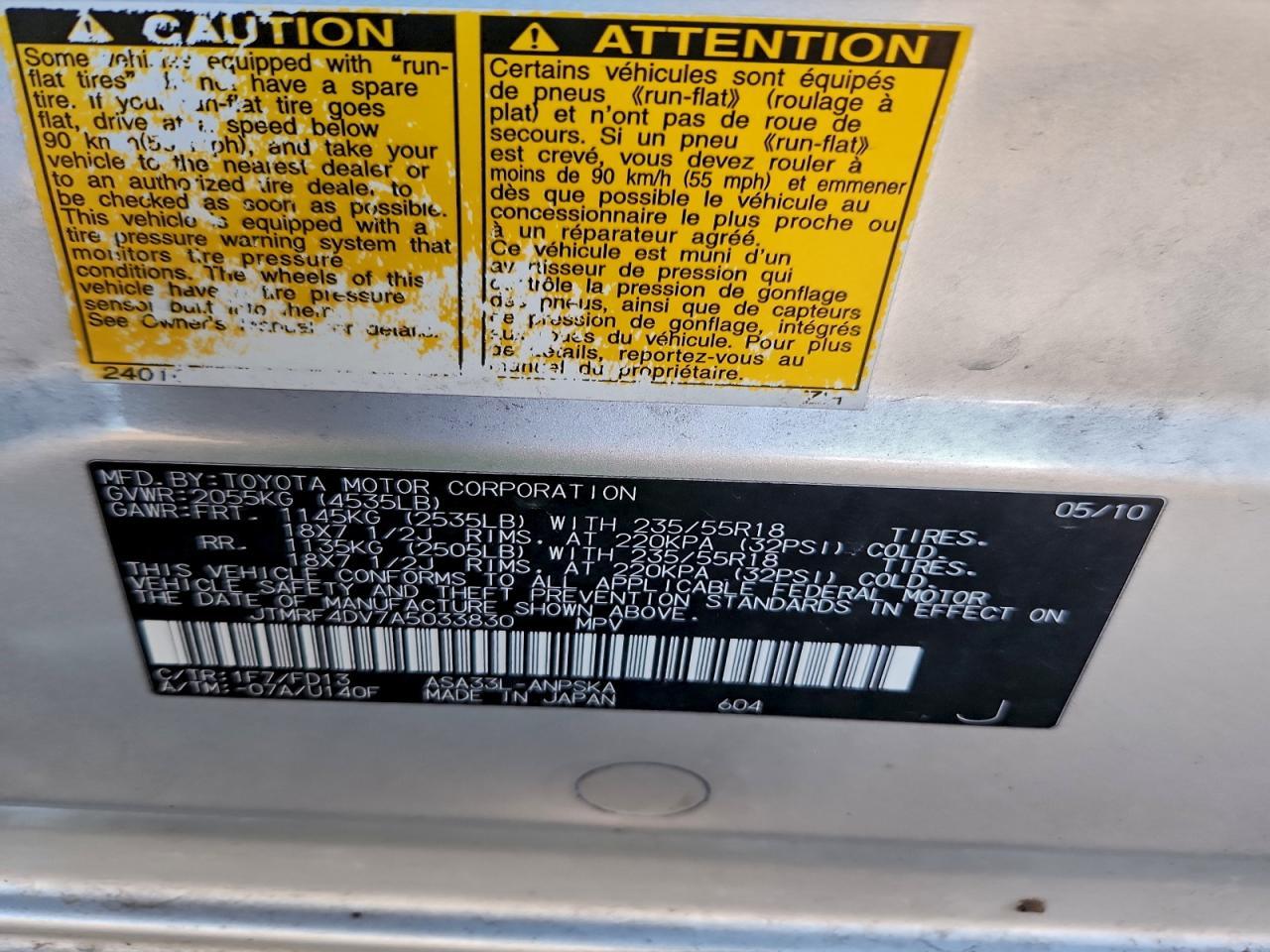 2010 TOYOTA RAV4