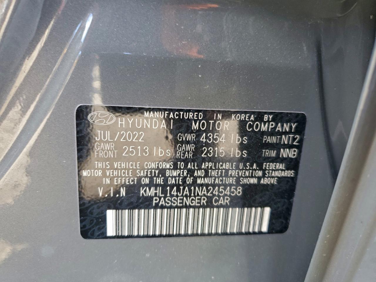 2022 HYUNDAI SONATA