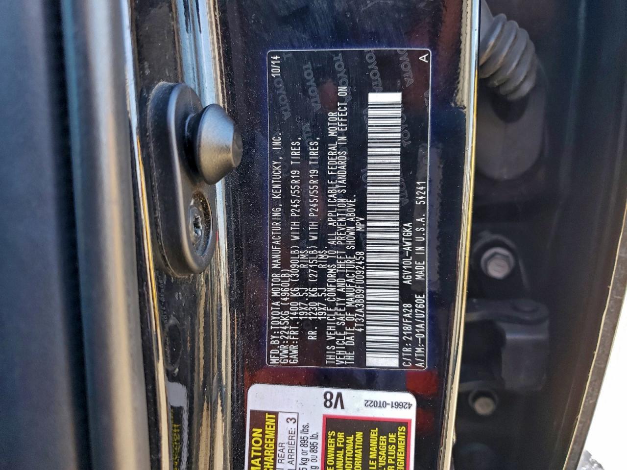 2015 TOYOTA VENZA