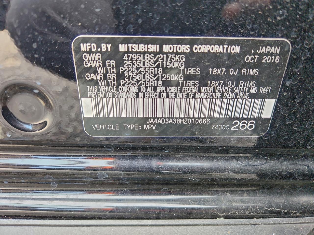 2017 MITSUBISHI outlander