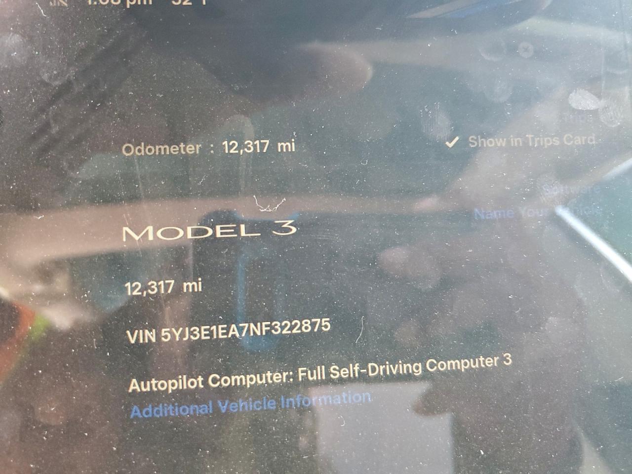 2022 TESLA MODEL 3