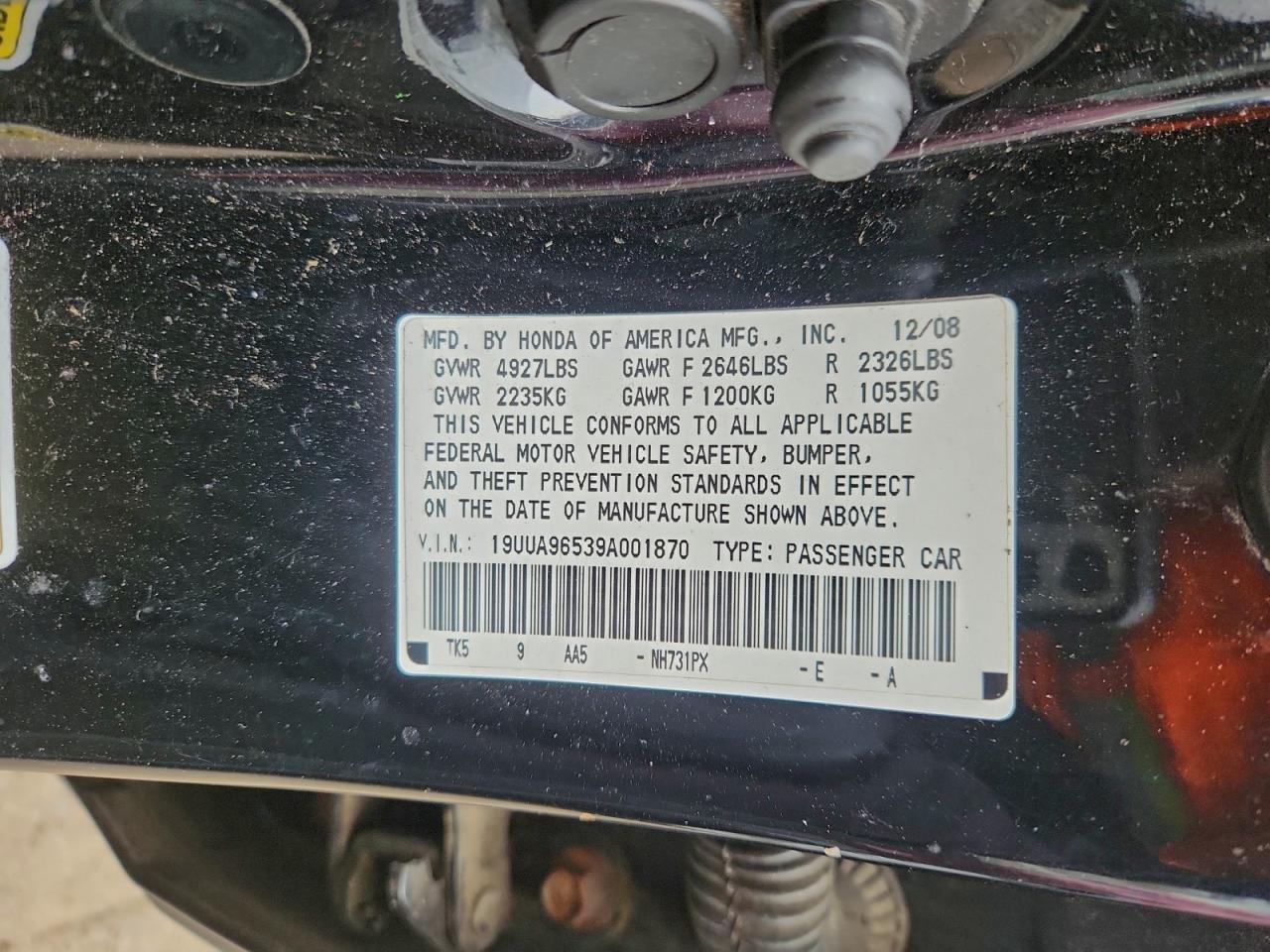 2009 ACURA TL