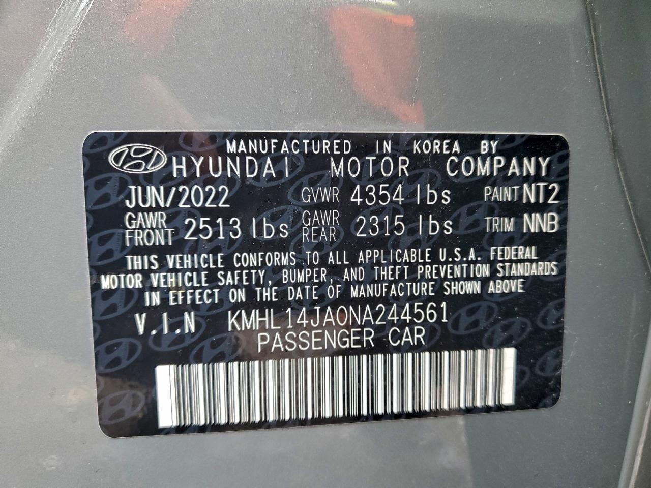 2022 HYUNDAI SONATA