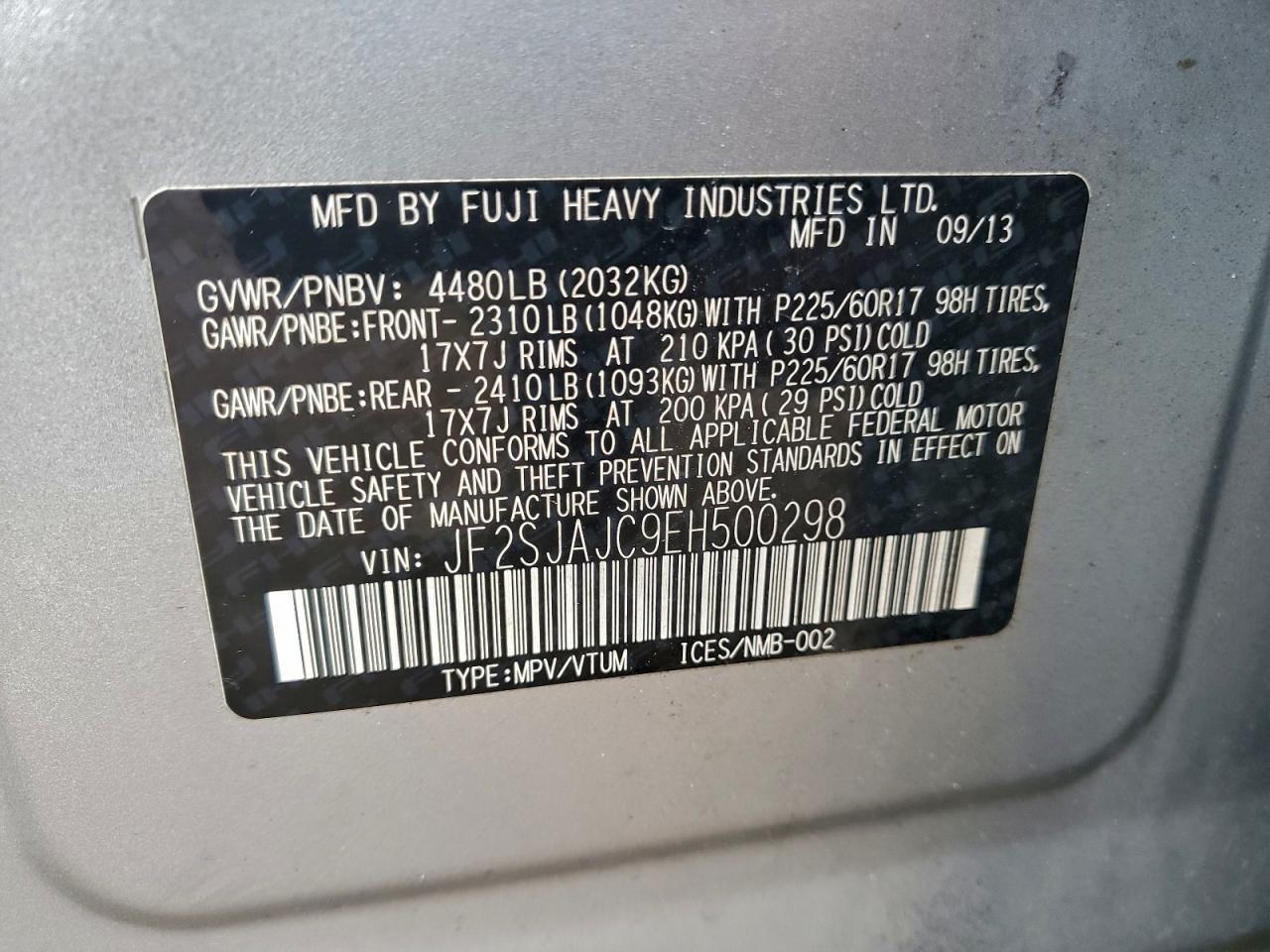 2014 SUBARU FORESTER