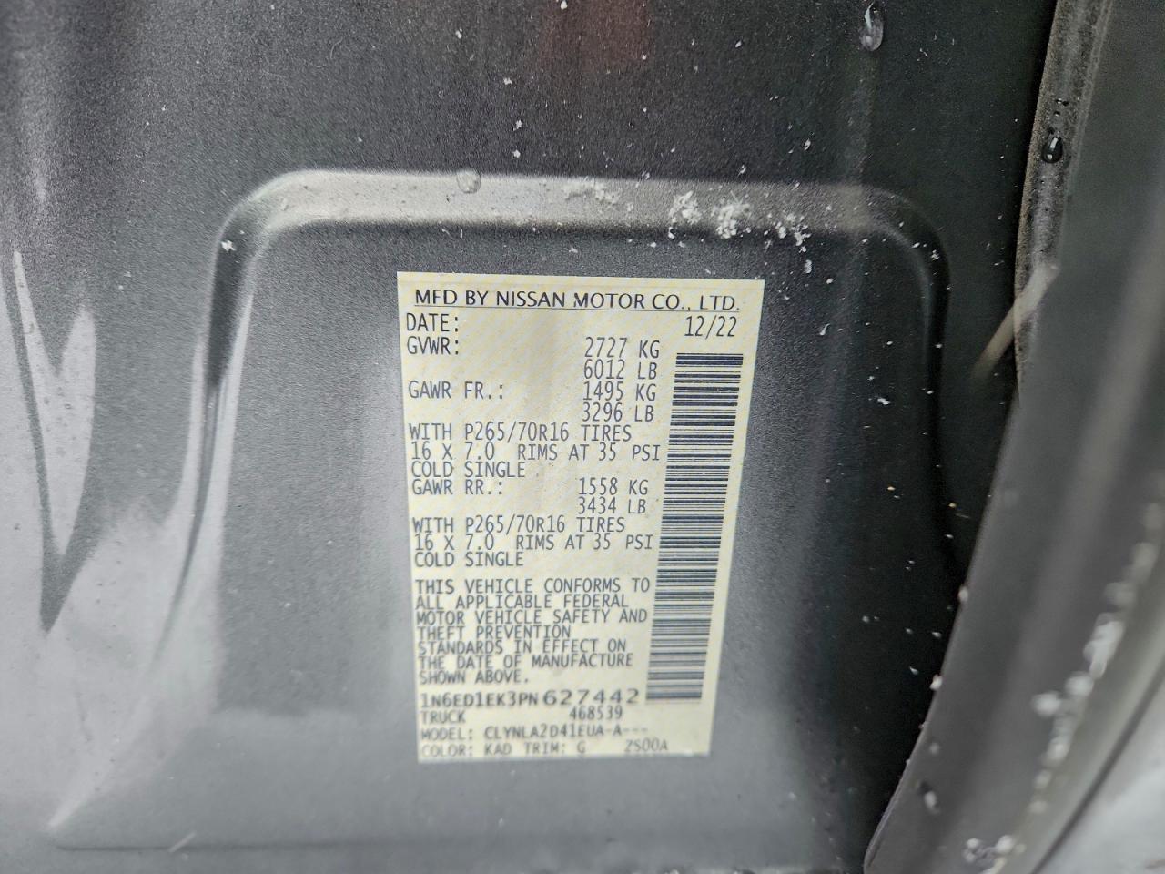 2023 NISSAN Frontier