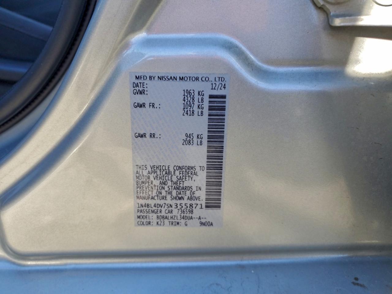 2025 NISSAN ALTIMA